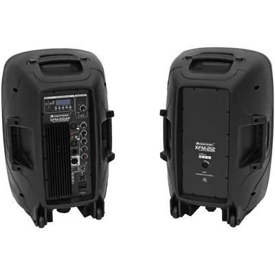 Produktbild von Omnitronic XFM-212AP Aktives 2-Wege Lautsprecherset mit Funkmikrofon