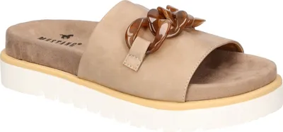 Produktbild von Mustang Damen Pantolette Plateau Kettendetail 1461-702, Größe:40 EU, Farbe:Grau