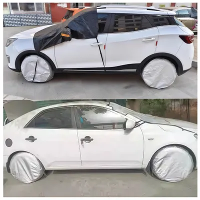 Produktbild von Reifenabdeckungen Silber, 4 Stück, 27-29 Zoll, für Wohnmobile