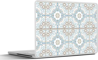 Produktbild von MuchoWow® Laptop Aufkleber Sticker Cover Blumen - Portugal - Gestaltung 25x18 cm - Laptop-Deko
