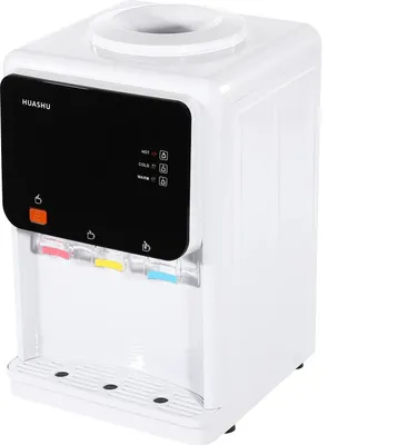 Produktbild von Wasserspender - Tischgerät - Heiß- und Kaltwasser - 500 W - EU-Stecker - Edelstahl 304 - Weiß