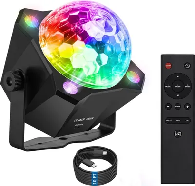 Produktbild von LED Dekolicht Partylichter, LED-Farb-Stroboskop-Lichter, Bühnenlicht,Zylindrische lila Zauberkugellampe, Stimmungslicht