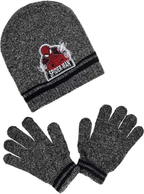 Produktbild von Marvel Spiderman Mütze Handschuh Set für Jungen Winter