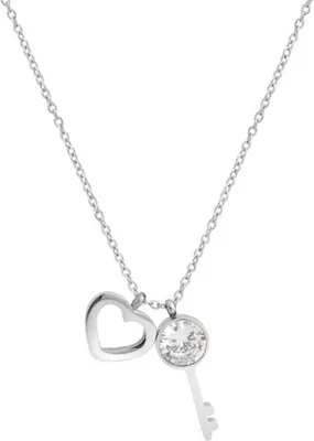 Image de Collier Heart Key en Argent - Élégance et Confort KP21069