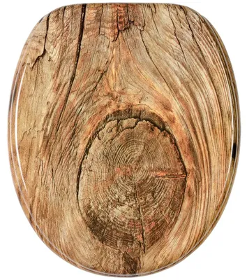 Productafbeelding van SANILO® WC-bril, rustieke stijl, toiletdeksel rechtstreeks van de fabrikant, toiletdeksel, wc-bril, toilettendeckel, toilettenzit, wc-zitting
