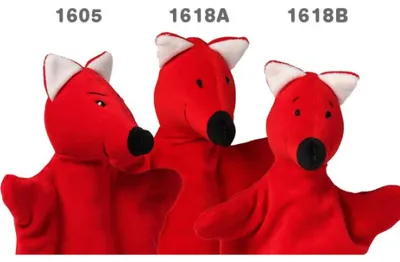 Produktbild von Handpuppe Fuchs im märchenhaften Stil, 28 cm, aus weichem Frottee, für Allergiker geeignet