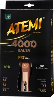 Image de Atemi 4000 Balsa concave ping pong racket