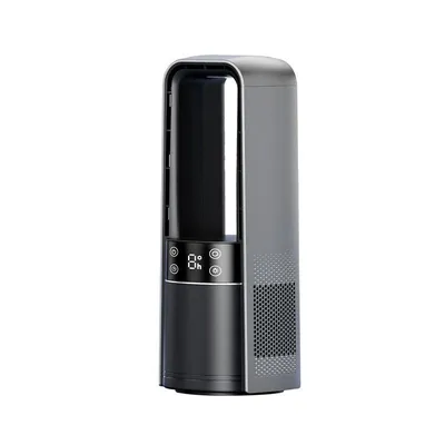 Produktbild von Flügelloser Tischventilator, wiederaufladbarer 120°-Leisenventilator, intelligente LED-Touch-Steuerung, 4 Geschwindigkeiten und 9-Stunden-Timer
