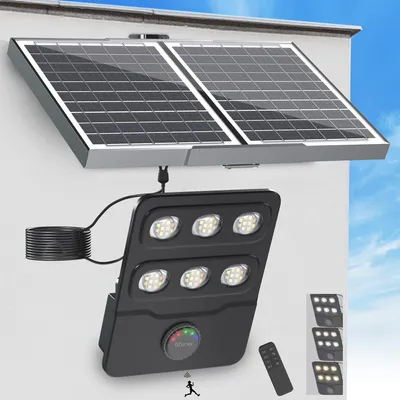 LED-Solarfluter, 2700K/4000K/6500K, 1 Stück, Außenleuchte