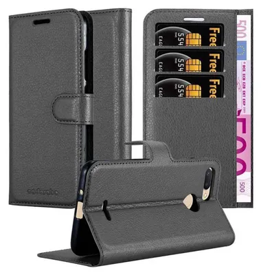 Immagine prodotto di Cadorabo cover per Xiaomi RedMi 6 cover protettiva in nero custodia per cellulare cover chiusura magnetica