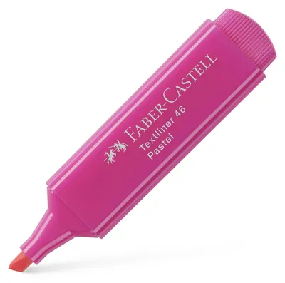 Produktbild von Faber-Castell Textliner 1546 Textmarker Pastellrosa - Keilspitze 3 Strichstärken - 10er Pack