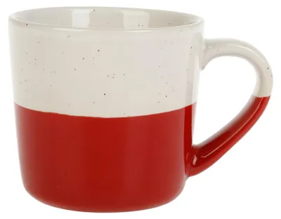 Mok 22 cl emailliertes Steingut, Ø 8 cm, rot