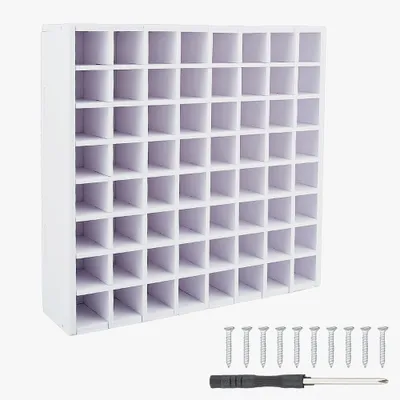 Obrázok produktu pre Solidchoice – Drevený organizér s 64 priehradkami na uskladnenie umeleckých potrieb