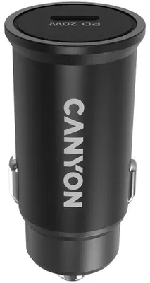 Obrázok produktu pre Canyon Car Charger 1Port 1xUSB-C 20W PD                black retail