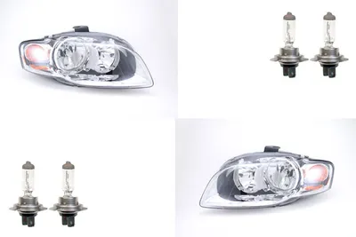 Obrázok produktu pre Johns, Halogénové svetlomety vhodné pre Audi A4 8E 04-08 s H7 H7 Set Left Right
