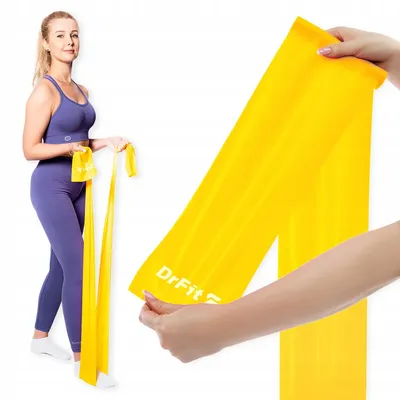 Produktbild von DrFit Latex Widerstandsband Rehabilitation Übungen Kraft 3,6kg