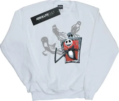 Produktbild von Disney - "Nightmare Before Christmas Ghosts Of Jack" Sweatshirt für Herren BI42597 (XL) (Weiß)