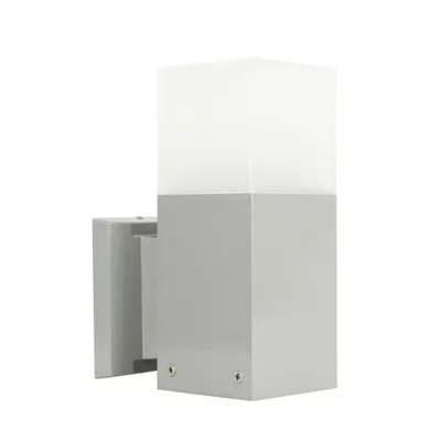 Produktbild von Außenwandleuchte 1xE27 silber IP44 SU-MA Cube CB-K AL