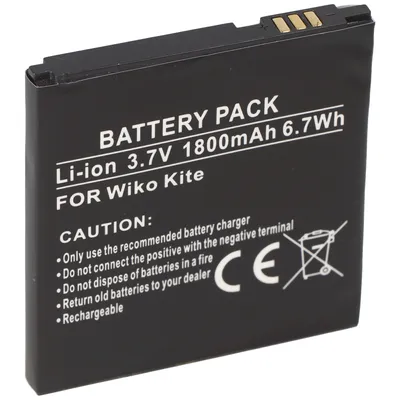 Immagine prodotto di Batteria adatta per Wiko KITE Battery KITEB1409043730 1800mAh