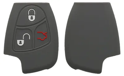 Produktbild von kwmobile Schlüsselhülle für Mercedes Benz 2-3-Tasten Autoschlüssel Hülle - Autoschlüssel Schlüssel Hülle aus Silikon - Schlüsselschutz Gehäuse in