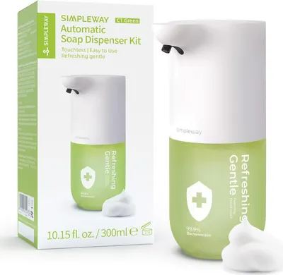 Obrázok produktu pre SIMPLEWAY automatický dávkovač penového mydla s tekutinou Simpleway Vôňa: Refreshing gentle Green,