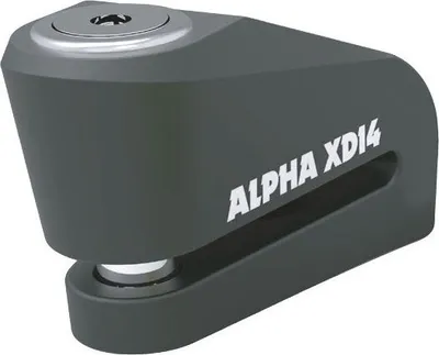 Zdjęcie produktu dla Oxford Alpha XD14 Nierdzewna blokada tarczy hamulcowej (sworzeń 14 mm), czarna