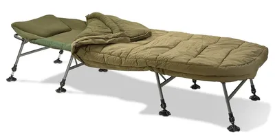 Produktbild von Anaconda Karpfenliege 220x80 cm Liegehöhe 40-60 cm Memoryfoam Matratze 4-Jahreszeiten Schlafsack