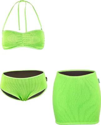Produktbild von BECO the world of aquasports Bikini Crinkle Butterfly mit Crinkle-Vibes im 90er Jahre Stil grün 40