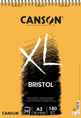 Produktbild von Canson XL Bristol, Kunstdruckpapierblock, 180 g/m², 50 Blätter