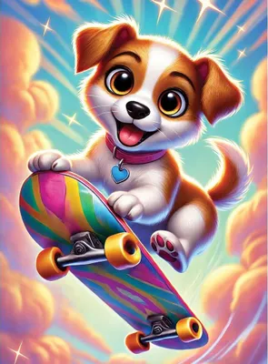 Obrázok produktu pre WOODEN CITY drevené puzzle pes na skateboarde 40 dlks