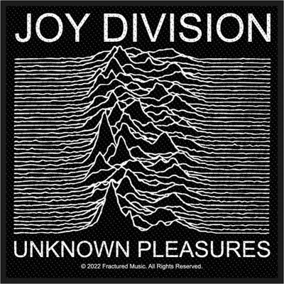 Obrázek produktu pro Joy Division - nášivka "Unknown Pleasures" - polyester RO5189 (One Size) (White/Black)