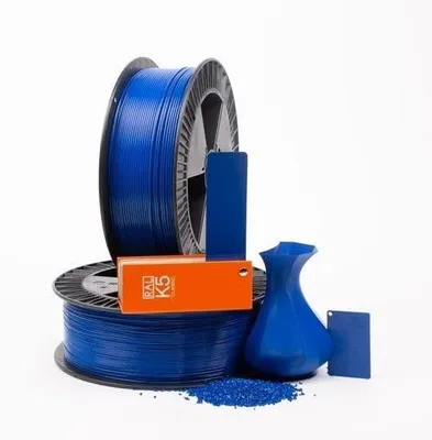Immagine prodotto di Filamento PLA per stampa 3D, colore blu intenso, diametro 2,8 mm, bobina da 2000 grammi