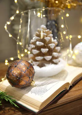 Image de KEYHOMESTORE | Ensemble de 4 boules en verre cuivré