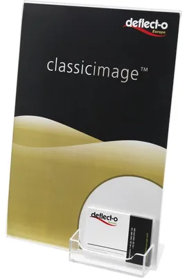 Obrázek produktu pro deflecto 770301 deflecto stolní stojan s držákem vizitek, DIN A4 na výšku
