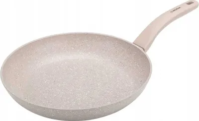 Produktbild von Traditionelle Bratpfanne mit Marmor-Antihaftbeschichtung GRANITA 26 cm, beige Antihaftbeschichtung, rutschfester Griff