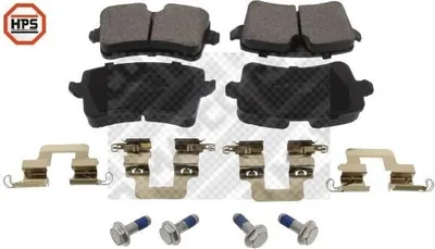 Produktbild von MAPCO 6929HPS Bremsbeläge Satz Hinten für AUDI A4 Avant (8K5, B8) Q5 (8RB) A5 Sportback (8TA) A4 Limousine (8K2, B8) A5 Coupe (8T3)