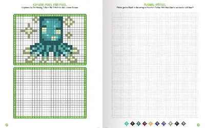Produktbild von Pixel-Malbuch für Minecrafter - Biome Spezial - Über 70 Pixel-Ausmalbilder aus der Minecraft-Welt