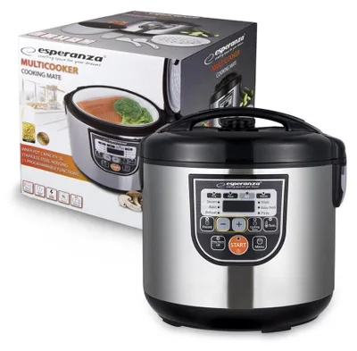 Produktbild von Esperanza EKG011, 5 l, 860 W, Schwarz, Edelstahl, Edelstahl, LCD, 1440 min