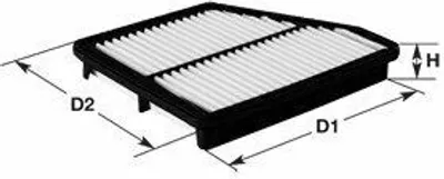 Produktbild von CLEAN FILTER MA1394 Luftfilter für HYUNDAI MATRIX (FC)