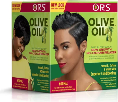Produktbild von ORS Olive Oil Hair Relaxer 184g – Haarglättungscreme mit Olivenöl, Aloe Vera & Kollagen für glänzendes, kräftiges Haar, beruhigt die Kopfhaut, spendet Feuchtigkeit. Ideal für glattes Haar.