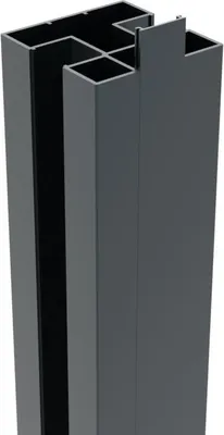 Produktbild von Fiberdeck BOSTON Alu H Pfosten 75x75mm L-250cm RAL7016