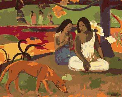 Produktbild von Zuty - Malen nach Zahlen - AREAREA (PAUL GAUGUIN), 40x50 cm, mit Keilrahmen (bereits gespannt)