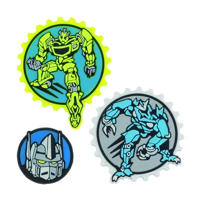 Produktbild von Scout Schulranzen-Zubehör Funny Snaps 3er Set Big Robots grün blau