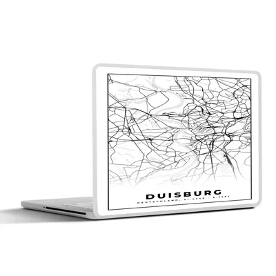 Produktbild von MuchoWow® Laptop Aufkleber Sticker Cover Karte - Duisburg - Stadtplan - Wegbeschreibung 30x21 cm - Sticker für Laptop - Selbstklebend