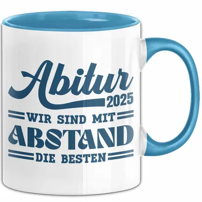 Produktbild von Trendation - Abi 2022 Tasse Geschenk Abi Bestanden Abitur Abschluss Geschenkidee (Blau)