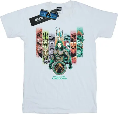 Produktbild von DC Comics - "Unite The Kingdoms" T-Shirt für Damen BI10275 (XXL) (Weiß)