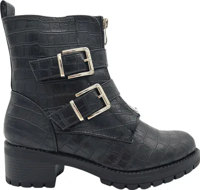 Produktbild von Biker boots  Croc Zilveren gespen