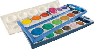 Produktbild von Pelikan Deckfarbkasten K24 eco inkl. Deckweiß. 24 Farben