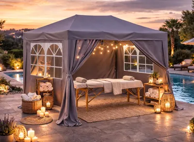 Produktbild von Pop-up Gartenpavillon 2 x 3 m mit 4 Seitenwänden