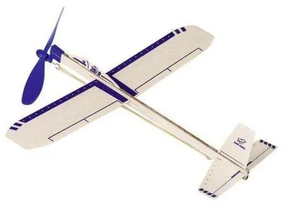 Productafbeelding van Balsa-vliegtuig met elastiek aandrijving, model 'Eagle Jet'